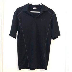 Nike Golf Dri-Fit Black Polo Shirt Mens M
